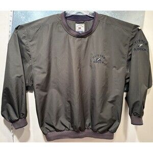 Cutter and Buck Clima Guard Insulated Pullover Olive Embroidered Windbreaker  XL